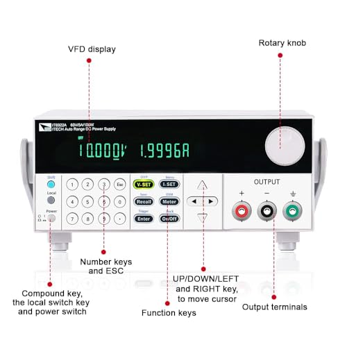 Image of ITECH 60V /15A /360W Lab Switching Programmable DC Power Supply with Built-in RS232 /USB Interface IT6942A