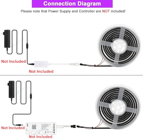 Image of Addressable COB LED Strip, IP68 Waterproof 24V 3.28ft WS2811 RGB-IC Dream Rainbow Color Black PCB LED Tape 720LEDs /m with Silicone Tube for Outdoor Decor Lighting (Without Controller and Power Supply)