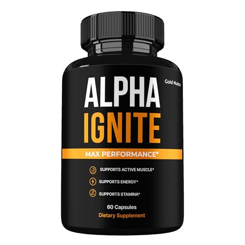 Gold Nutra Alpha Ignite Capsules Official Pills All Natural Formula (1 Pack)
