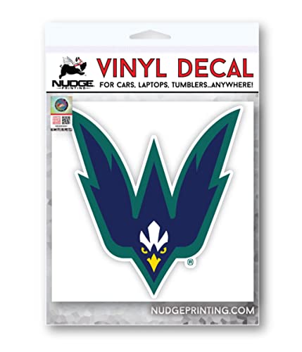 Image of Nudge Printing UNCW North Carolina Wilimington Seahawks Diving Logo Weatherproof Vinyl Sticker Car Decal from