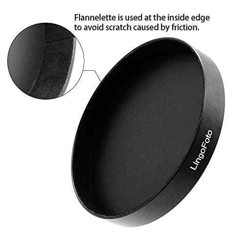 Tapa metálica para anillo adaptador step-up de 85 mm de diámetro exterior, tapa protectora de lente para cámaras | Cubierta protectora de lente para anillos step-up LingoFoto de 86 mm / 82 mm / 77 mm (85 mm) miniatura 2