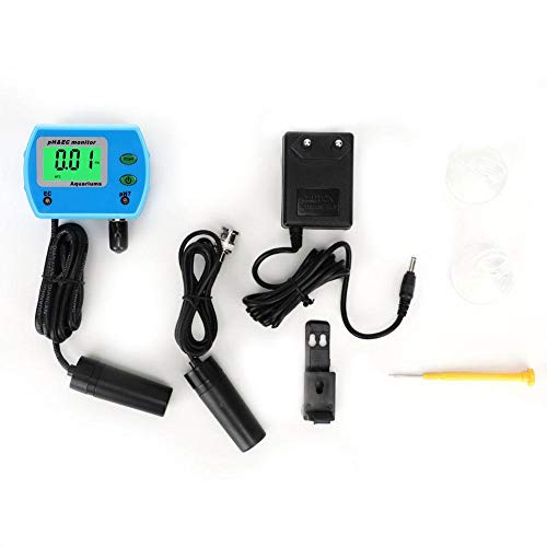 Corrosiebestendige waterkwaliteitsmeter, 2 in 1 professionele multifunctionele PH/EC-monitor(220V EU adapter) - Image 3