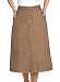 Denim Twill Button Front Skirt