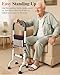 Stand Assist Aid for Elderly; Couch Stand Assist Rail; 4 Prong Canes for Women for Stability; Standing Support for Seniors Tight Spaces; Toilet Safety Rail; Height Adjustable; Weight 5lbs, Bear 350lbs
