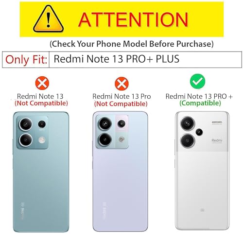 Image of Kapa Bisen Back Cover for Redmi Note 13 Pro Plus (5G) | Inbuilt Camera Slider Ring Stand and Card Pocket Shockproof Slim Bumper Back Case (Blue)