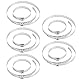 QWORK® 10 Stück Universal Achsmanschetten Schellen - Edelstahl - 20 bis 50 mm und 50 bis 120 mm
