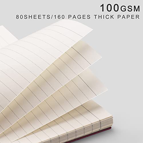 Emshoi Lined Journal Spiral Notebook 7.48" X 10.15" - 3 Pack 480 Pages 100Gsm Thick Paper, B5 Large Notebooks College Ruled, Plastic Hardcover Journals For Writing Women Men Work School Supplies #TOP2