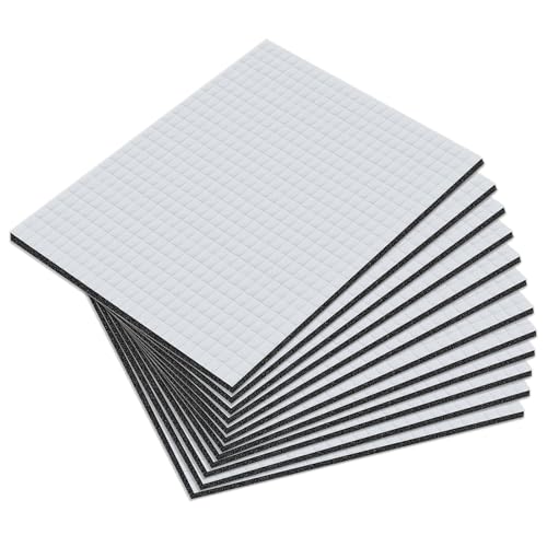 Chuanhylis 12 Pièces Isolant Phonique Voiture, Tapis D'Isolation Acoustique, Isolant Thermique Voiture pour Isolation, Étanche, Ignifuge, Moteur, Porte,...