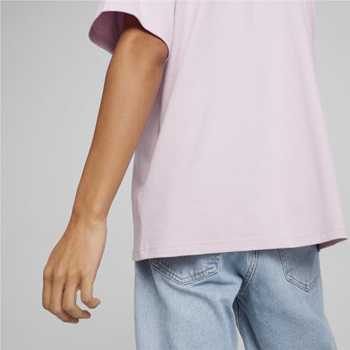 Image of PUMA Mens Better Classics Oversized Logo Crew Neck Short Sleeve Casual Tops Casual