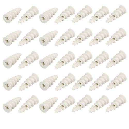Aexit 14mmx38mm Hollow-Wall Drywall Anchor M4.2x38mm Self-tapping Screw 35 Sets (103e74cfe715f58c6bec7376a18aeff7)