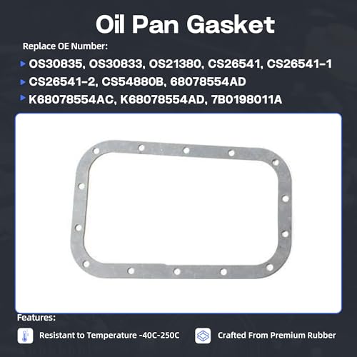 Image of 3.6 Oil Pan Gasket Fit for Chrysler Dodge Jeep Ram 2011-2015 CS26541-1
