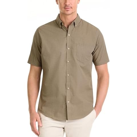 Van Heusen Men's Wrinkle Free Short Sleeve Shirt Cover