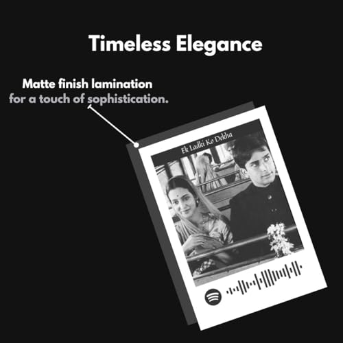 Image of Old Bollywood Songs Mini Poster | Retro Bollywood Posters | Couple Gifts For Valentine's Day Songs Mini Posters (Set of 15) | Items For Girlfriend Boyfriend Husband Wife | Dekha Ek Khwab, Gulabi Aankhein Song Size (8 x 6 cm) Poster for Phone Accessories, Bedroom, Office (C 039)