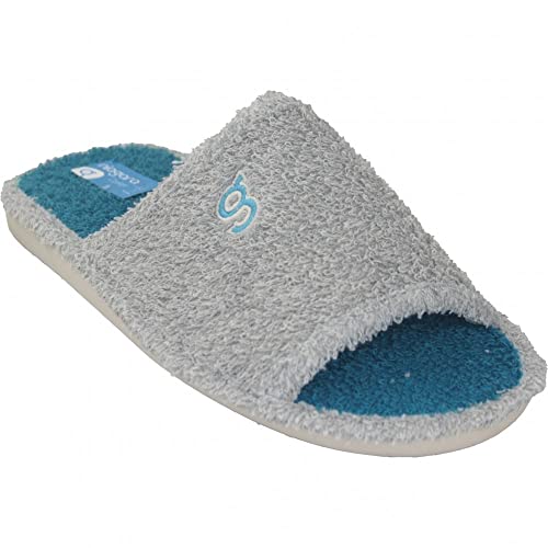 Chaussures plates en tissu éponge Niagara 671 gris rose ou bleu