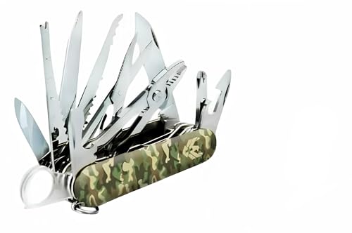 Image of Swiss Eagle 30-in-1 Classic Pocket House Hold & Campaiging, Premium Multi Tool Pocket Tool with Blade, Scissor, Screwdriver, Magnifying Glass, Tweezer for TChristmas Gifts -Black