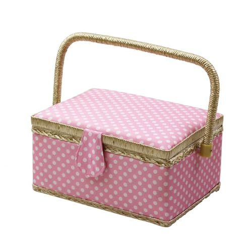 Panier de rangement pour outils de couture élégant de grande capacité