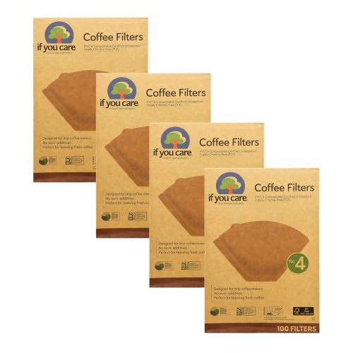If You Care #4 Cone Coffee Filters - Brown - 100 Count
