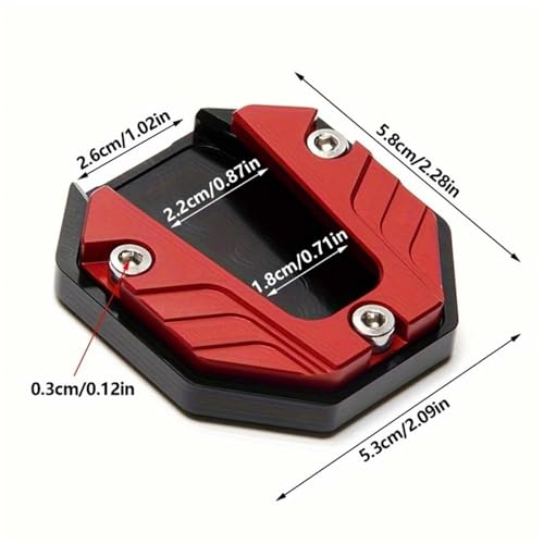 Pad d'agrandissement de béquille pour éviter les chutes de moto - 3
