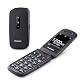 Panasonic KX-TU446EXB Klapphandy für Senioren mit SOS-Funktion