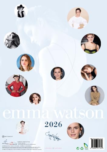 Emma Watson 2026 calendrier mural grand format collection affiche - 3