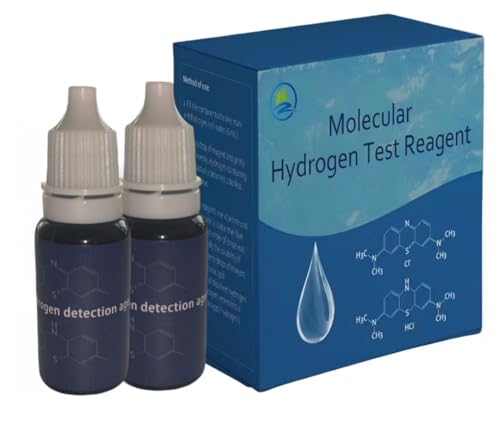 Dissolved Hydrogen Test Reagent, Measuring Molecular Hydrogen Concentration in Water, Blue Drops for Hydrogen Water Generator Bottle,2pack