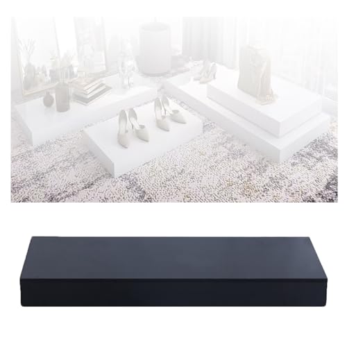 Socle carré pour fête et base de présentoir blanc de 120 x 30 x 10 cm