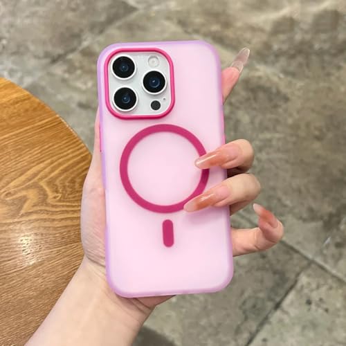 Coque iPhone 16 couleur bonbon rose rouge pour sublimer votre style