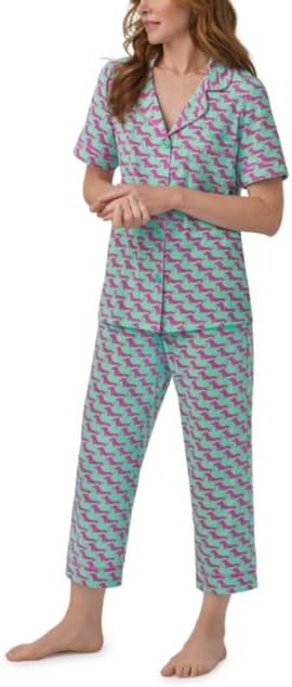BedHead - Jersey Knit Capri PJ Set - Dog Walk - Medium