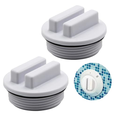 OUDQFCJ 2 Stück Pool Winterstopfen Kappen Set Universelle Passform,Ersatzteile Winterstopfen,Rund Pool Verschlusskappe, Langlebige Winterkappen zum Verschließen von Pools für die Wintermonate