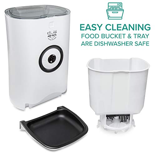 Arf Pets Smart Automatic Pet Feeder with Wi-Fi, HD Camera with Voice and Video Recording, Programmable Food Dispenser… - Image 6