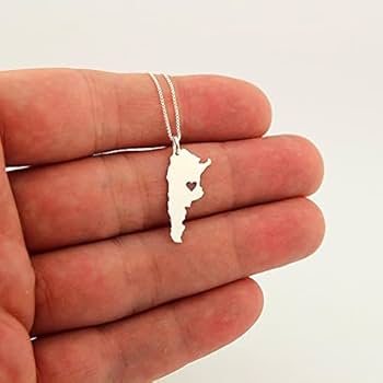 Amazon.com: Argentina necklace sterling silver personalized