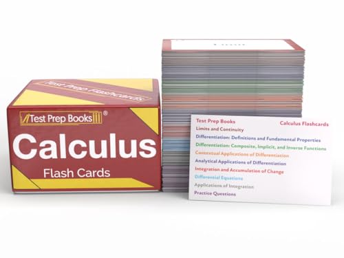Image of Calculus Study Cards: Calculus Review Prep and Practice Test Questions for High School Students [Full Color Cards]