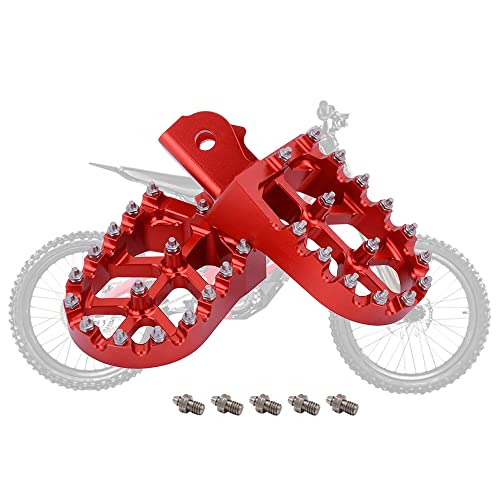 Repose-pieds CNC pour moto tout-terrain Surron Light Bee S X160 X260 rouge