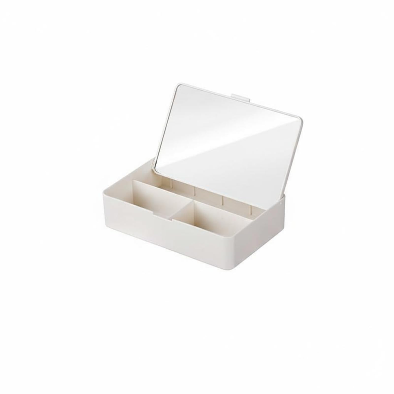 Foldable Makeup Mirror Storage Box Portable Desktop Vanity Multi-Purpose Organizer-image-11