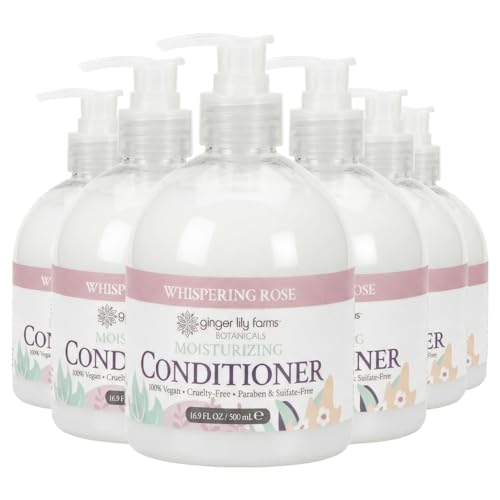 Image of Ginger Lily Farms Botanicals Conditioner, 16.9oz /6pk, Whispering Rose