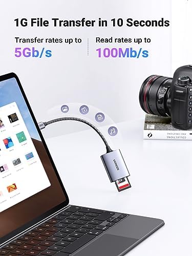 UGREEN Czytnik Kart USB C Czytnik kart SD/TF Zewnętrzny Czytnik Kart Pamięci Thunderbolt 3.