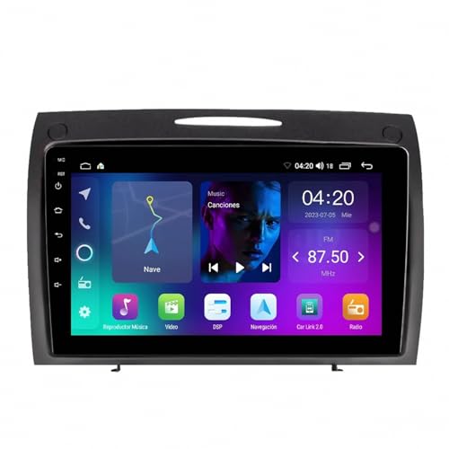 Radio de coche Carplay con Bluetooth para Mercedes Benz SLK que soluciona tus problemas de mapas