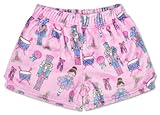 iscream Big Girls Cozy Holiday Silky Soft Plush Shorts - Nutcracker Waltz, Medium (10/12)
