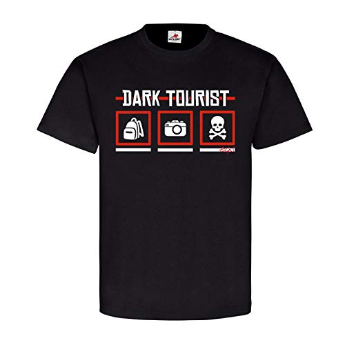 Dark Tourist Skull vêtement de vacances noir grande taille XXXX-Large pour homme