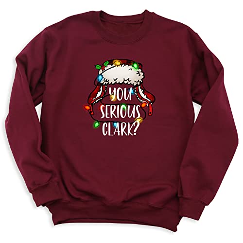 You Serious Clark Sweatshirt, Cute Christmas Graphic Sweatshirt, Xmas Lights Sweatshirt, Holiday Hoodies, Winter Noel Sweatshirt, Merry Christmas Sweater (Sweatshirt, Hoodie)3