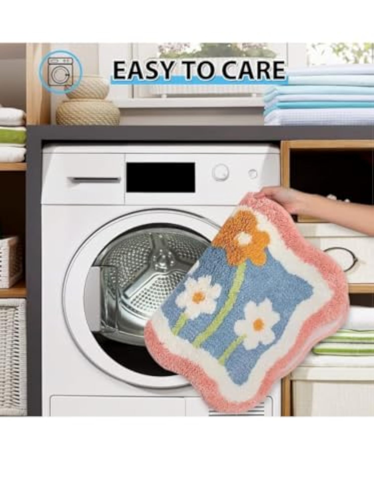 Super Soft Microfibre Bath Mat, Absorbent & Anti Skid