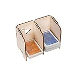 Broken Token Mini Stacking Tabletop Game Organizer with 2 Trays - Wooden Card Stand with Rows, Card Holder