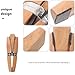 TOPPERFUN 3Pcs Wooden Ring Clamps, 6in Jeweler Stand Pliers Jewelry Ring Vise, Jewelry Clamps Wedge Jeweler Hand Tools Ring Holding Tools for Making File Polishing Grinding Gemstone Setting Rings