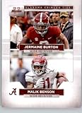 2023 Bowman University Alabama Football #100 Malik Benson/Jermaine Burton Alabama Crimson Tide Official NCAA Football Card in Raw (NM or Better) Condition