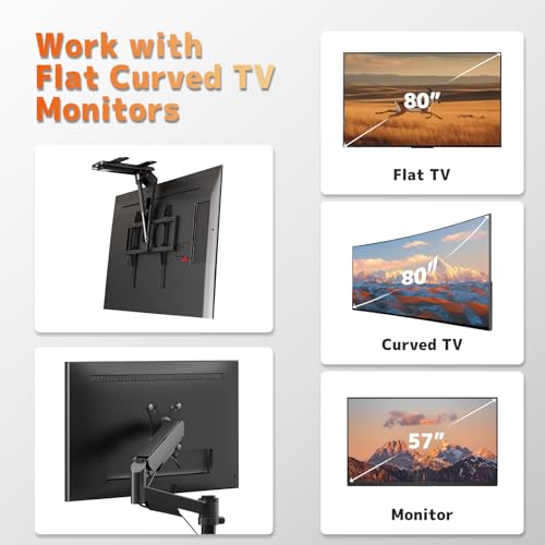 PUTORSEN Universal VESA Schrauben Set - M4 M5 M6 M8 Schrauben mit Abstandhalter, für TVs/Monitore bis 80 Zoll, Kompatibel mit Monitor-Wandhalterungen und TV-Standfüßen – Bild 5
