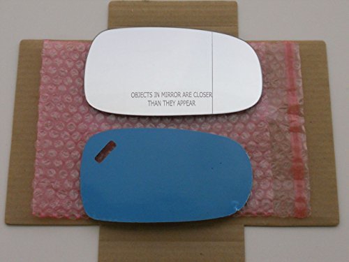 Wide-Angle/Blind Spot Replacement Mirror Glass with Full Size Adhesive for 2003-2011 SAAB 9-3 93/2003-2009 SAAB 9-5 95 Passenger Side View Right RH