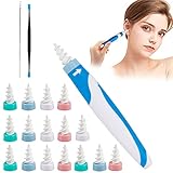 NICENEEDED 19Pcs Q-Grips Ear Wax Remover Tool, 3 in 1 Safe Soft Ear Picker Clean Kit Catcher,...
