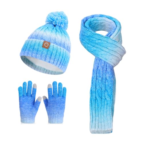 Stylish Winter Hat Scarf Gloves Set with Fashionable Color for Cold Weather Toddler Seasonal Headwear Neckwear Winter