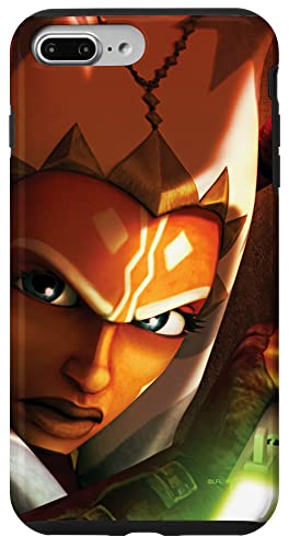 Coque iPhone 7 Plus/8 Plus Star Wars évitez les rayures avec le sabre d'Ahsoka