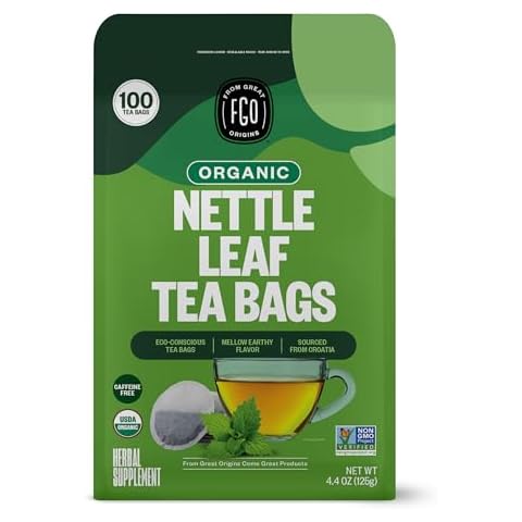 FGO Organic Nettle Leaf Tea, Eco-Conscious Tea Bags, 100 Count (Pack of 1) Cover